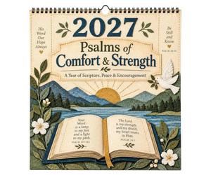 2027 Psalms Scripture Wall Calendar - Christian Art & Monthly Verses | | 8.27x11.81 Inch (A4 Size), 200g Quality Paper, Monthly Bible Verses & Artwork, for Home, Office, Prayer Room & Church