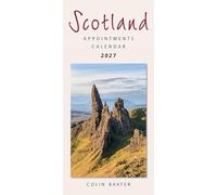 2027 Scotland Calendar: Scotland Appointments - Slim Wall Calendar - Month to View - 12 Months - Hanging Wall Calendar - Wiro Bound