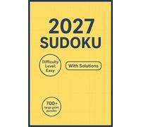 2027 Sudoku Puzzle Book: Easy Difficulty Daily Puzzle Challenge