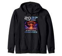 2027 The Year Everything Changes First Contact Alien UFO Sudadera con Capucha
