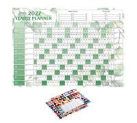 2027 Wall Calendar - Double-Sided Large Size with Colorful Labels