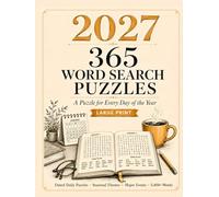 2027 Word Search Puzzle Book: Large Print Daily Puzzles for Adults & Seniors: 365 Jumbo Dated Puzzles in Big Easy-to-Read Print, with a Daily Check-Off Tracker