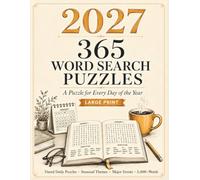 2027 Word Search Puzzle Book: Large Print Daily Puzzles for Adults & Seniors: 365 Jumbo Dated Puzzles in Big Easy-to-Read Print, with a Daily Check-Off Tracker