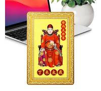2027 Year Of The Goat Card | Traditional Metal Tai Sui Goat Luck Charm