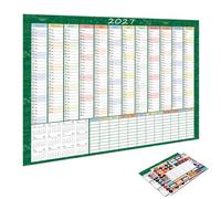 2027 Year Wall Planner A1 Wall Calendar Yearly Planner With Colorful Labels | Thick Paper 2 Sided Full Academic Year Planning Organizer School Office Work Poster For Apartment, Bedroom, Living Room