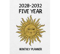 2028-2032 Five Year Monthly Planner: 5 Year Calendar Schedule Agenda and Organizer January 2028 to December 2032 with holidays Astrology design