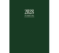 2028 Diary A4 Page A Day: One Page Per Day To View Dated From Jan 2028 To Dec 2028 | Perfect For Appointments, Reminders, Scheduling ... Green Cover Design