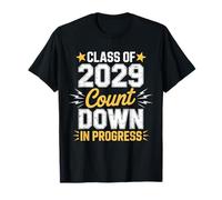 2029 School Countdown Progress Graduation Student Life Camiseta