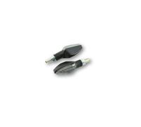 203-092 Intermitente LED Toledo, Negro, Cristal Tintado, Par, E Gepr Motocicleta