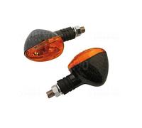 203-225 Luz Mini Winker,Little Duke,Carbon Look,M 10 ,E Gepr Motocicleta,Par