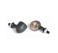 203-312 Alu-Mini-Blinker Arizona, Certificado E, Corto ,Negro, Par Motocicleta