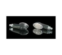 203-790 Intermitente LED, Cat Eye ,Negro, Corto Mango, Certificado E, Moto, Par