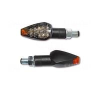 203-886 Intermitente LED Pico ,Negro, Cristal Tintado, Certificado E, Moto, Par