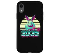 2035 Año del Conejo 80 Retro Vaporwave Zodiaco Chino Carcasa para iPhone XR