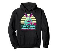 2035 Año del Conejo 80 Retro Vaporwave Zodiaco Chino Sudadera con Capucha