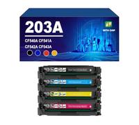 203A Cartucho De Tóner Compatible para HP CF540A CF541A CF542A CF543A para HP Laserjet Pro M254dw M254nw M280nw M281fdw M281fdn Impresoras,4 Colors-1 Set