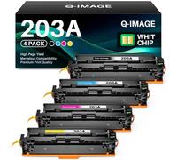 203A Tóner Set (con Chip) Compatible para HP 203A 203X Cartucho de Tóner