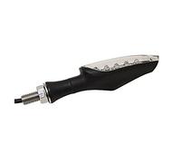 204-130 Kapadia Intermitente LED Negro Mate Carcasa, Certificado E, Moto, 1 Unid