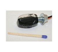 204-240 Intermitente LED Picco ,Negro, Motocicleta, 1 Par, Certificado E para