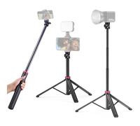 204cm Trípode para Movil, ULANZI MT-79 Palo Selfie Tripode Extensible de Aluminio, Trípode para Cámara con Ajuste de ángulo de 180° y Tornillo de 1/4" para Cámara de Smartphone y Luz de Vídeo
