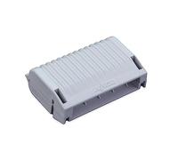 207-1333 | Gelbox WAGO para conectores de las series 221 y 2773 | Protección contra la humedad | Certificado IPX8 | 12 AWG | Gris, carcasa sin etiquetas | Grande | [Caja de 3 piezas]