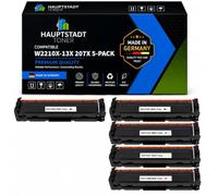 207X 207A MFP M283fdw Tóner Compatible para HP 207X 207A Toner 5er Pack | Compatible con HP Color LaserJet Pro MFP M283fdw M282nw M255dw M283fdn M283 M282 M255 W2210X W2211X W2212X W2213X