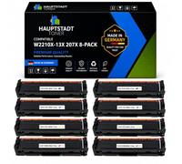 207X 207A MFP M283fdw Toner Compatible para HP 207X 207A Toner 8er Pack | Compatible con HP Color LaserJet Pro MFP M283fdw M282nw M255dw M283fdn M283 M282 M255 W2210X W2211X W2212X W2213X