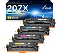 207X Tóner Set (con Chip) Compatible para HP 207X 207A Cartucho de Tóner