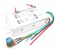 20A 9V-60V 1200W DC Motor de escobillas Regulador de velocidad Controlador CVT/PWM Interruptor de regulación de velocidad del motor