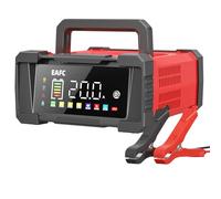 20A Portátil Cargador Baterias Coche, 12V/24V Cargador de Batería de Coche, Carga En 9 Etapas, Modo De Reparación, Cargador Bateria Coche para STD, AGM, EFB, Gel, SLA, LiFePO4, Moto
