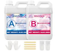 20A Silicona para Moldes,4000ml Silicona Liquida Translúcido,Mezclado 1:1 de Caoutchouc de Silice para Moldes de Curado Rápido para Artesanías de Jabón a Mano, Velas, Moldes de Resina