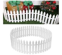 20christmas Tree Fence Plastic White Palisade Xmas Tree Home Garden Wedding Party Decoration Miniatu