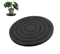 20cm Base Giratoria Manual, Plataforma Giratoria Universal Redonda 360°, Multiusos Plástica Tocadiscos con Rodamientos de Bolas de Acero para TV Monitor Artesanía Plantas Bonsai, Negra