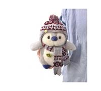 (20cm,Grey)Penguins Stuffed Animal Doll Cute Clothing Penguins Stuffed Animal Plush Toys With Hat Scarf for Kids Boys Girls