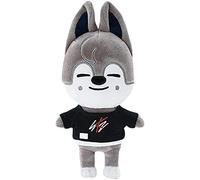 20cm Kpop Stray Kids Peluche Skzoo Cartoon Peluche Nueva Ropa Estilo SKZ Dibujo para los Fans (Wolf Chan)