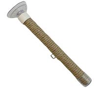 (20cm) Percha para loros con ventosa, percha portátil para ducha, juguete interactivo de cuerda, accesorio para jaula