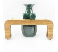 20cm Solid Wood Square Bag Handles Wooden Beads Kiss Clasp Locks Handbag Purse Frames Handle DIY Crafts Accessories(NaturalBlue)