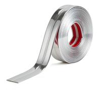 20FT/6Meters Wall Corner Protector Peel and Stick Corner Trim Molding Flexible Inside & Outside Wall Edge Guard Self Adhesive Moulding Trim for Edge Use(Silver,3+3cm/6cm)