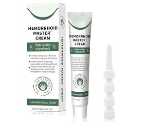 20g Crema para aliviar las hemorroides,pomada hemorroidales, adecuada para aliviar el dolor, la hinchazón, la picazón y el sangrado