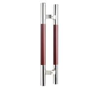 20inch/24inch/47inch Stainless Steel Handle Pull,Double Sided Push Pull Door Handle, for Hotel Office Kitchen Glass/Wooden Door, Wood-Like Texture Design(Silver,80cm/31.5in)