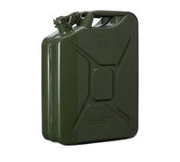 Oxid7® Bidón metálico de combustible 20 litros verde oliva | Apto para gasolina, gasóleo y bioetanol | Bidón de gasolina 20L con homologación UN y homologado