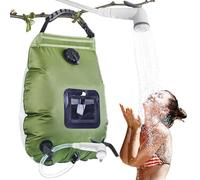 20L Bolsa de Ducha Solar,Bolsa de Agua Portátil Bolsa de Ducha,Bolsa de Ducha Viaje Portátil con Termómetro,Ducha Aire Libre Ducha con Manguera,para Acampar al Aire Libre, Senderismo, Escalada