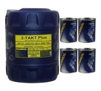 20L MANNOL 2 Tiempos Plus API TC Aceite De Moto Aceite De Limpieza De Motor