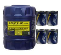 20L MANNOL 4 Takt Plus 10W-40 API SL JASO MA2 Aceite Para Lavado De Motor