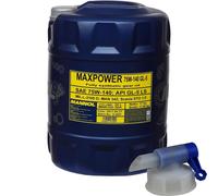 20L Mannol Aceite Motor Max Power 4x4 75W-140 Api Gl 5 Ls Gear Oil + Grifo