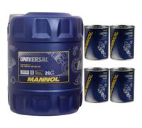 20L MANNOL Aceite Motor Universal 15W-40 API SN/CH-4 Limpieza De Motor