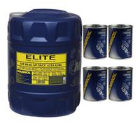 20L MANNOL Elite 5W-40 API SN/CF Aceite Motor Motorspülung Motor Flush