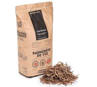 20L Sarmiento de Vid Trozeado. Ideal Barbacoas, Arroces, Paellas, Calçots o Chuletitas de Cordero. Hecho en España. Leña de Endendido Rápido. 100% Natural sin aditivos (20 litros)