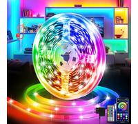 20M Luces LED Habitación, Tiras LED Inteligentes RGB Control Remoto y App 16 Milliones de Colores LED Strip lights, Sincronización Musical Bluetooth, Luces de Tiras Led de TV, Fiesta, Pared, Hogar