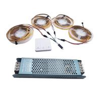 20M WS2811 COB - Tira de luces LED (24 V, 360 ledes/m), color blanco cálido